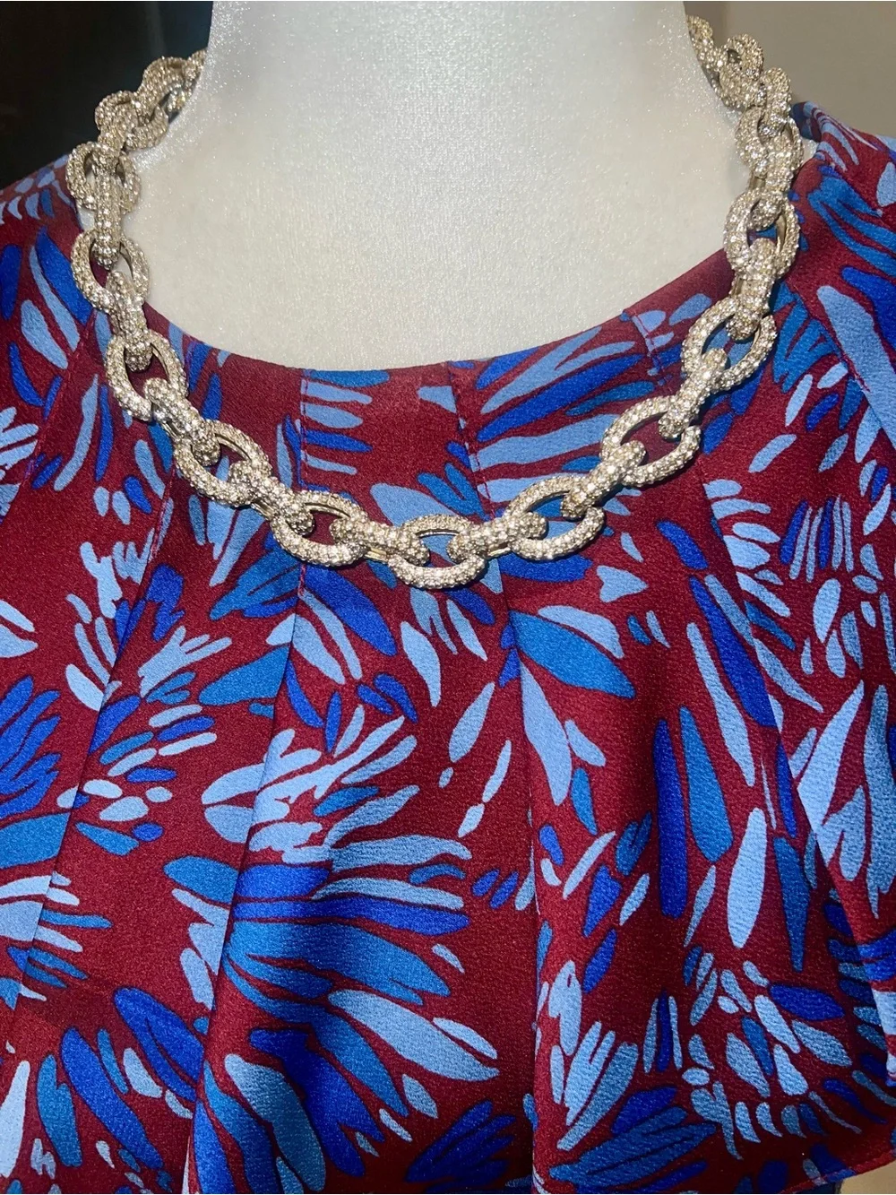J. Crew Two-Tone Pave Crystal Link Necklace-NWOT• GIFT IDEA 🎁 GREAT DEAL!